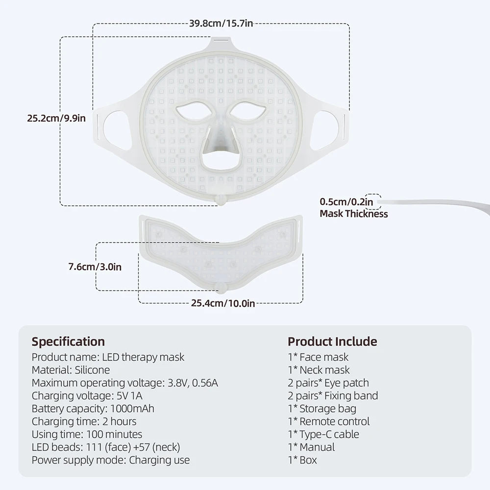 GlowLite LED Face Mask